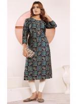 Muslin Multi Color Festival Wear Printed Readymade Kurti